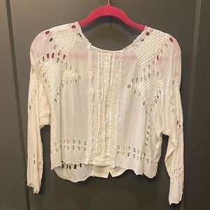 Tularosa White Eyelet Blouse